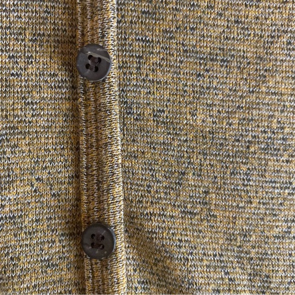 Tansy Shirt Womens Small Gold Orange Yellow Peplum Top Buttons Short Sleeve - Picture 3 of 8